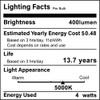 SHINESTAR 12-Pack Dimmable E12 LED Candelabra Bulbs 60W Equivalent 5000K