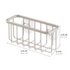 iDesign Rust-Resistant Stainless Steel Sponge Holder for Kitchen Sink with
