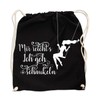 Bag Backpack Gym Bag Mir reichts ich Geh schaukeln, black,