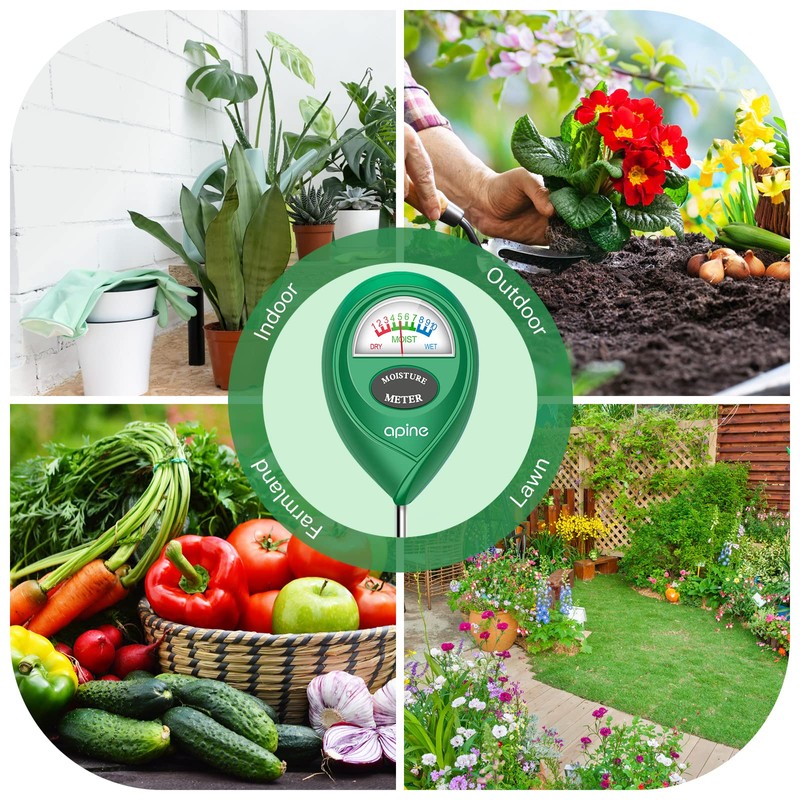 apine Soil Moisture Meter,Plants Moisture Meter,Plant Water Meter for Indoor/Outdoor