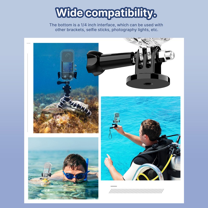 Action Camera Waterproof Case 45m Protective Dust Proof Action Camera