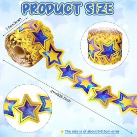 Outus 68 Feet Galaxy Star Bulletin Board Borders Classroom Decor Science and Space Theme Straight Rolled Border Trim Bulletin Borders for Classroom Chalkboard Office Home Decorations