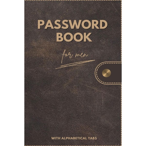 Stocking Stuffers for Men: Password Book With Alphabetical Tabs: The
