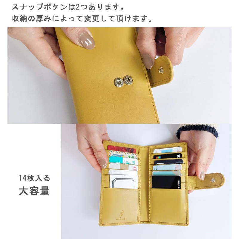 mieno Card Case, Large Capacity, Men's, Women's, Credit Card Slots,