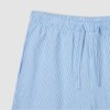 JAJU [JAJU] Men's Seersucker 5-Part Pajama Set_Dark Blue