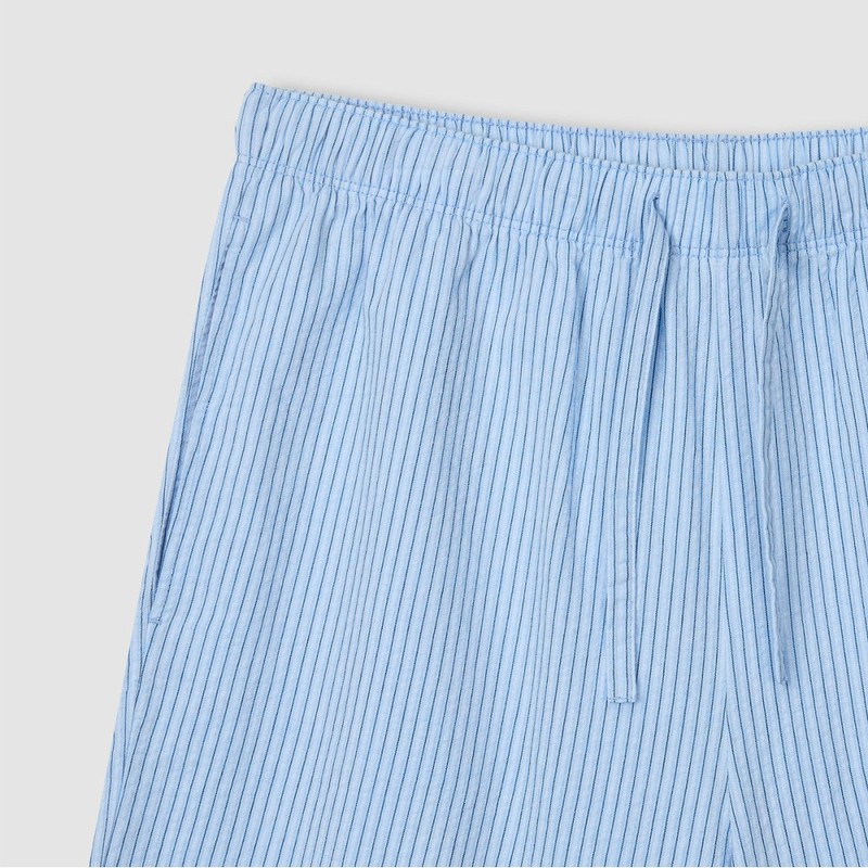 JAJU [JAJU] Men's Seersucker 5-Part Pajama Set_Dark Blue