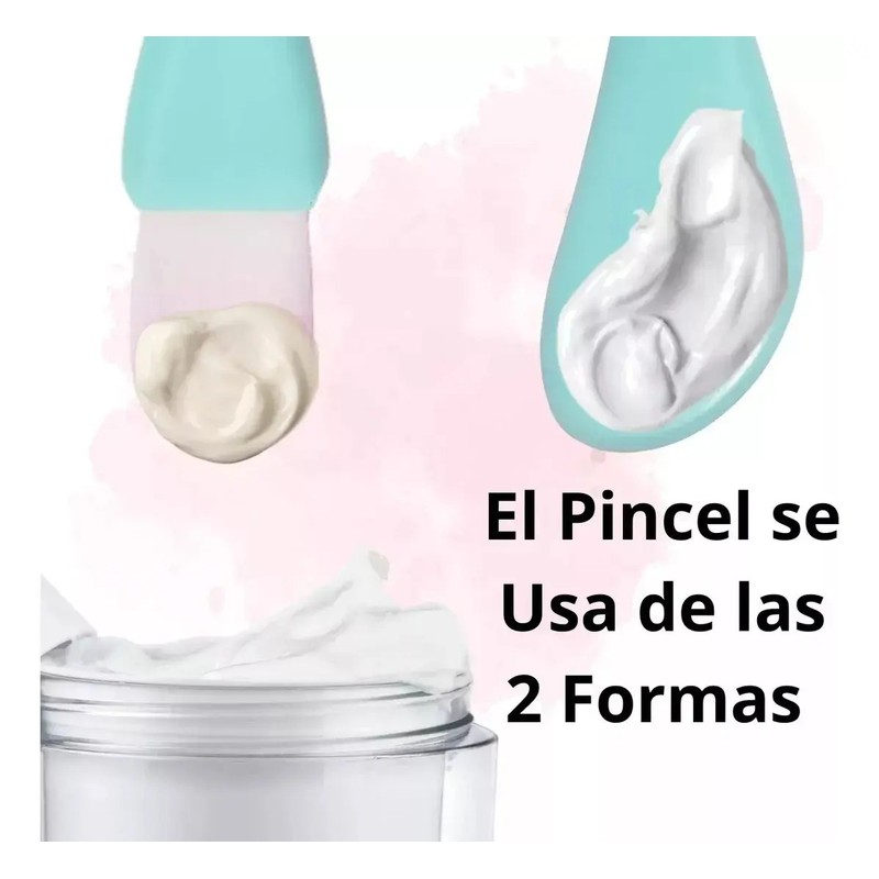 Brocha Japonesa Aplicador Mascarilla Cerdas Suaves Doble 5pz
