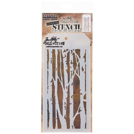 Stampers Anonymous THS069 Tim Holtz Layered Stencil, Multi-Colour, 4.125 x 8.5-Inch