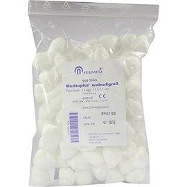 15 x 15 cm Walnussgroß Gauze ballonf. Non-Sterile Swabs, Pack of 100