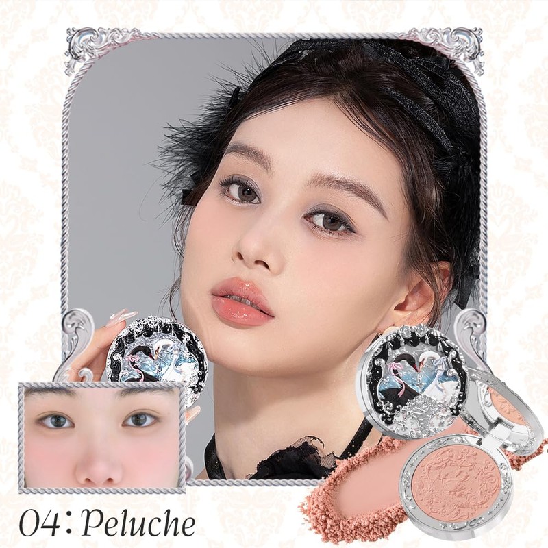 Flower knows Swan Ballet Series Blush Compact (04 Peluche)