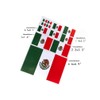 ZPDNURZL 3 Sheets Mexico Flag Stickers 36 Pcs Waterproof Sports