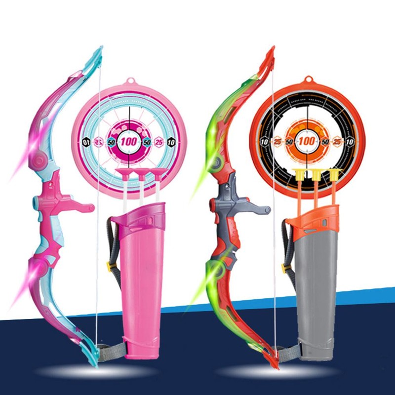 Children Archery Set Including Board Arrow Holder Suction Cup Arrows