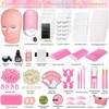 Lashes Kit for Eyelash Extension Beginners 470PCS Professional Lash Mannequin