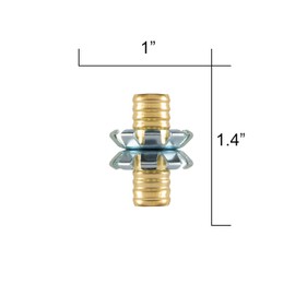 Gilmour 3/4" Brass Hose Clinch Mender, Heavy Duty Metal Water Hose Repair Kit, Garden Hose Repair Fitting