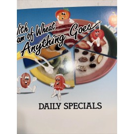 Cream of Wheat Unique Cream Of Wheat “With Cream Of Wheat Anything Goes” Restaurant Menu Insert