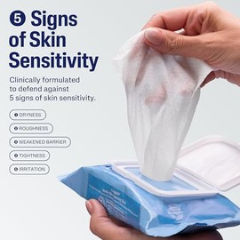 Cetaphil Face And Body Wipes, Gentle Skin Cleansing Cloths, For Dry, Sensitive Skin, Flip Top Closure, Great For The Gym,Travel, In The Car, Hypoallergenic, Fragrance Free, 10 Count (Pack Of 12)