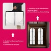 Set of 4 White Garment Bags, Long, 180 cm, Waterproof