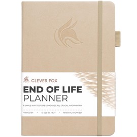 Clever Fox End of Life Planner – Final Arrangements Organizer for Beneficiary, Will Preparation, Last Wishes & Funeral Planning, A5 (Seashell)