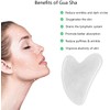 Gua Sha Stones Face Jade 100% Natural Stone Heart Shape