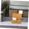 ABOOFAN Straw Woven Basket with Lid Small Sundries Storage Box
