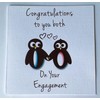 Congratulations to you both on your Engagement Penguin Card