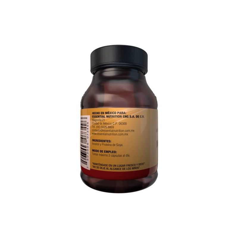 Essential Nutrition, Inositol - 60 Cápsulas De 500 Mg