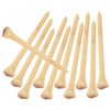 WOONEKY 50pcs Golf Bamboo Wood Golf Tees Golf Tees Bamboo