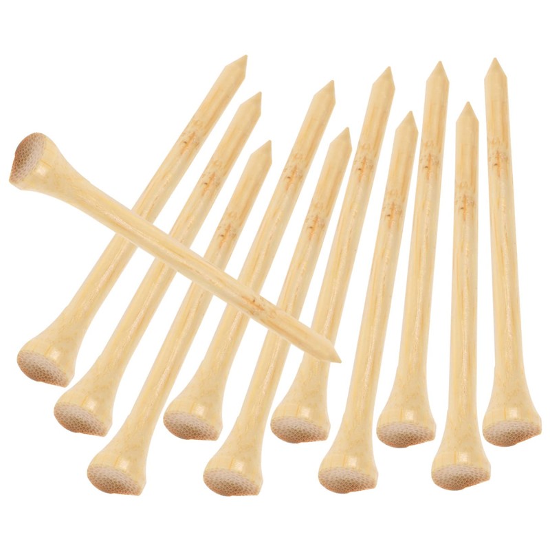 WOONEKY 50pcs Golf Bamboo Wood Golf Tees Golf Tees Bamboo