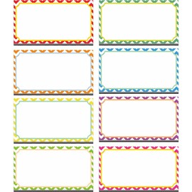Magnetic Dry Erase Labels Whiteboard Name Tags 40 Labels 8 Colours 5.6cm x 3cm