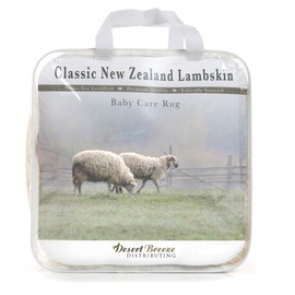 New Zealand Baby Sheepskin, Ethically Sourced, Silky Soft Natural Length Wool, Un-Shorn Baby Care Lambskin Rug, Premium Quality, LRG 34-36 inches in Length