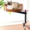 Wotunest Cat Desk Bed - 360° Rotating & Adjustable Wooden
