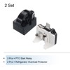 sourcing map 4pcs Refrigerators PTC Starter Relay 1 Pin 4.7