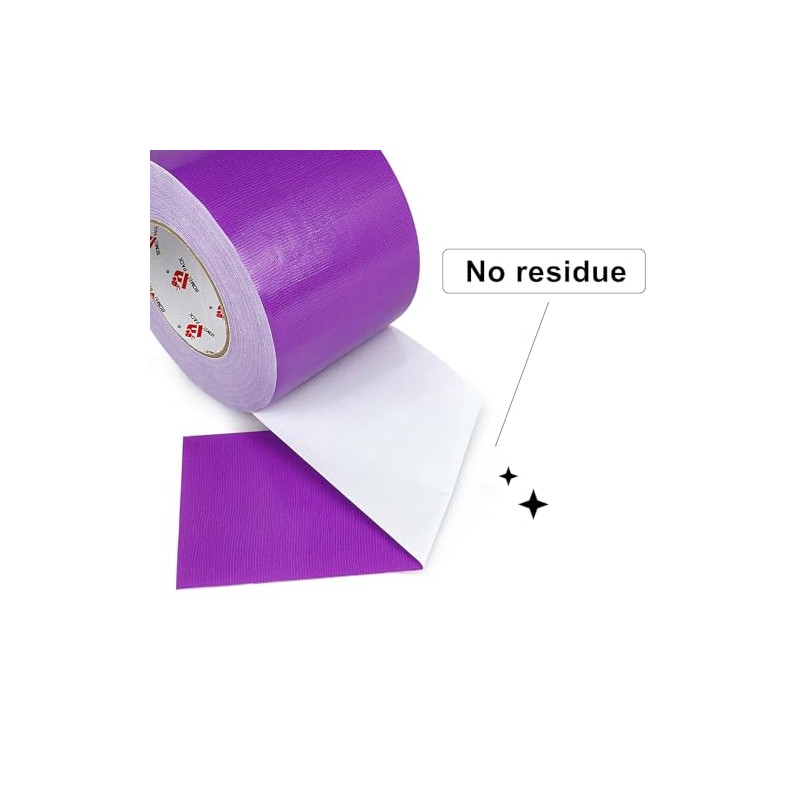 BOMEI PACK Cinta aislante de 4 pulgadas púrpura impermeable, resistente,