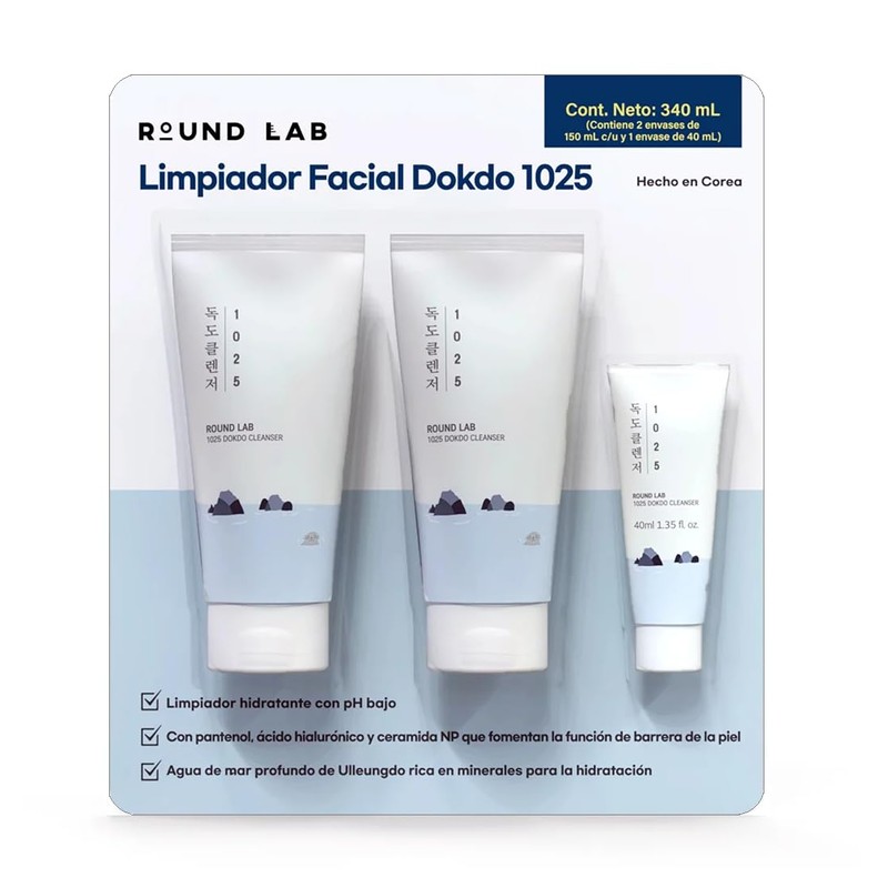 Round Lab 1025 Dokdo Cleanser Limpiador Facial Hidratante con pH
