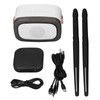 Electric Air Drum Set with Drumsticks Pedals Colorful RGB Light