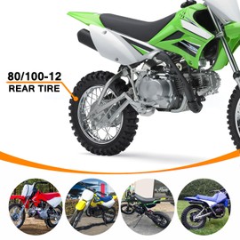 HOLATO 80/100-12 2.75/3.00-12 Inner Tube for 110cc 125cc CRF50 CRF70 XR70 CRF110 KLX110 TTR90 TTR110 PW80 RM60 RM65 DRZ110 TaoTao DB14 SSR Apollo Coolster Dirt Pit Bike Motorcycle Heavy Duty 4 Pack