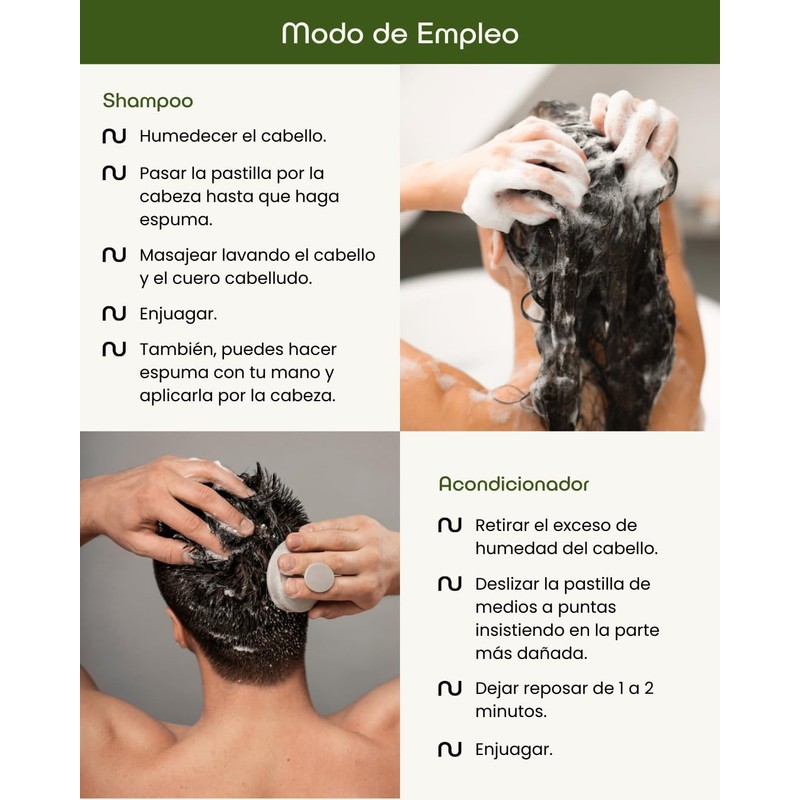 Kit Hidratación Profunda Nuneth - Shampoo Sólido de Xixi, 65gr