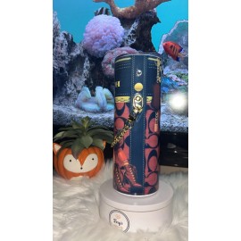 Unbranded BB Red Designer Purse With Chain Straight Skinny 20Oz Tumbler w/Lid & Straw