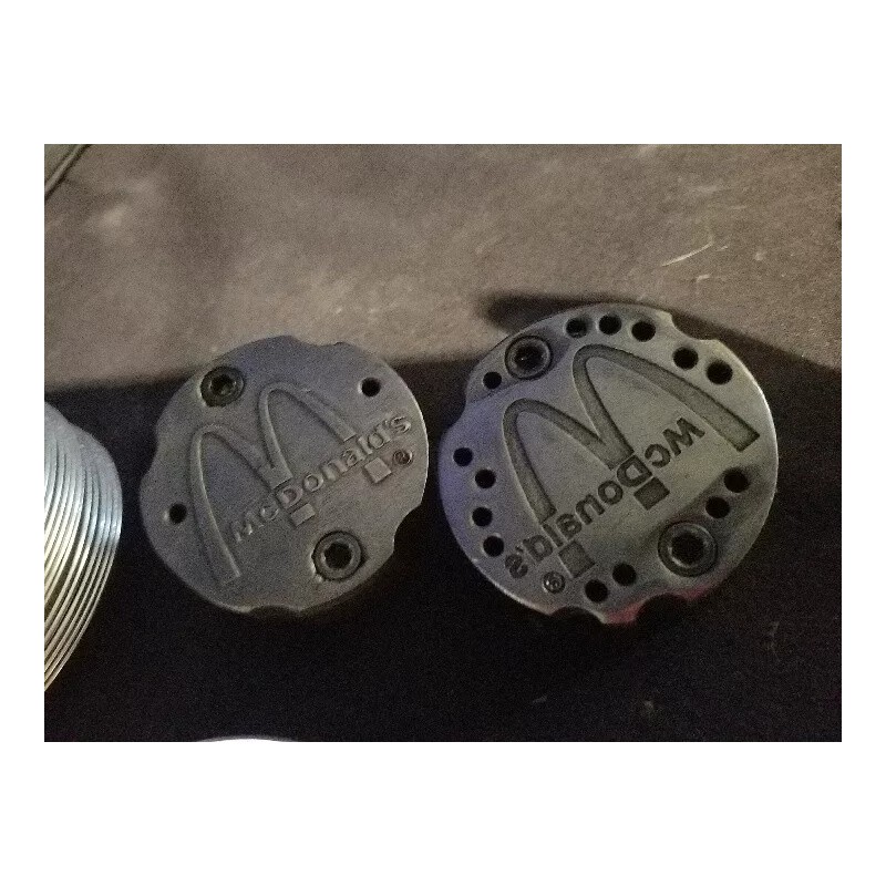 McDonald's Vintage Aluminum Ashtrays 3.5" Wide (4 trays included)