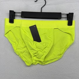 Todd Sanfield Brief Men's Medium Yellow Highlighter Defiant Sport Underwear NEW