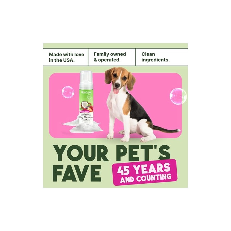 Waterless Deep Cleaning Shampoo for Pets