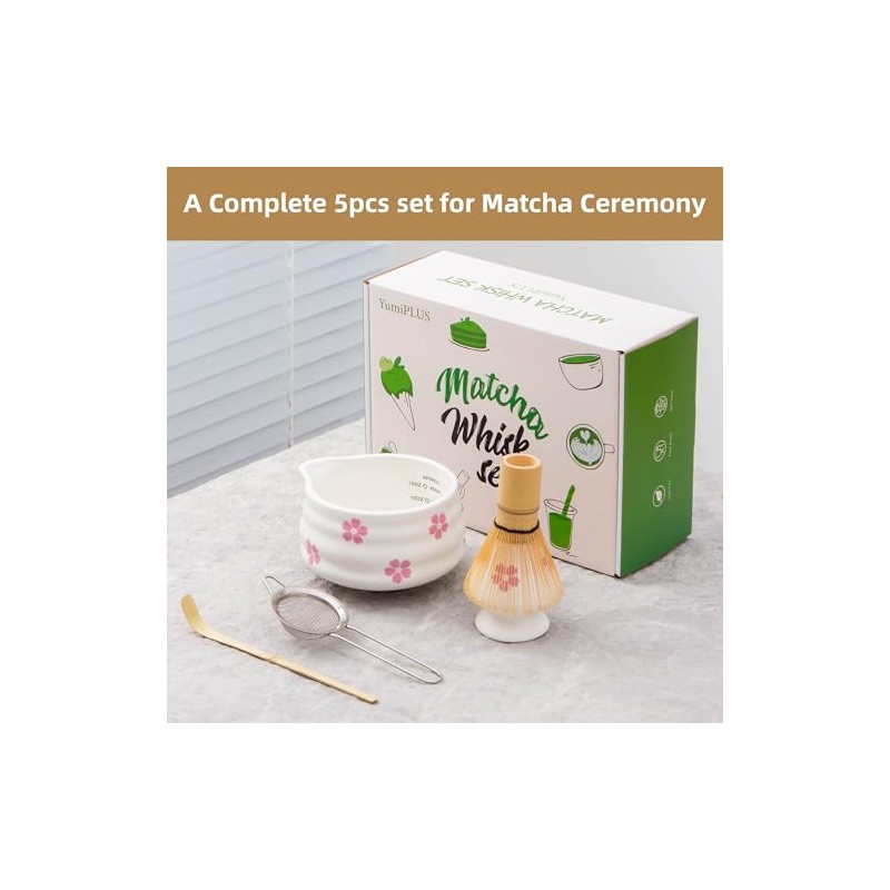 Juego de 5 piezas de matcha de alta calidad, tazn