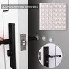 MILEQEE Door Bumpers - Clear, Sheets of 128, Small Soft