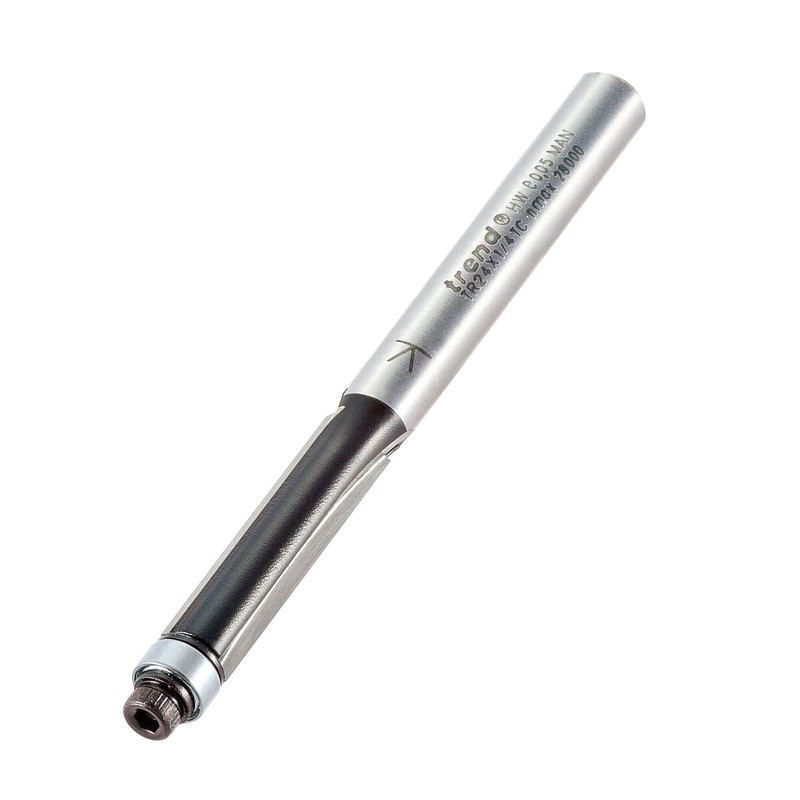 Trend Trade Guided Trimmer, 1/4 Inch Shank, 6.3mm Cut Diameter