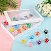 TUWUNA Paw Print LED Light Up Rings 24 Pcs Paw
