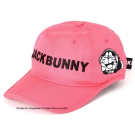 Jack Bunny 262-4287004 Women's Ponytail Cap, Doraemon Golf Hat, 090_pink