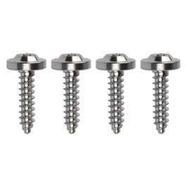 Wanyifa Titanium M4 M5 15 17 20mm Self Tapping Screw Torx Head Motorcycle Bolt Pack of 4 (M5x20mm, Normal Titanium)