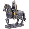Kilts Wi Hae Medieval War Horse and Armoured Knight Rider Mounted Horse Cavalry Resin Model
