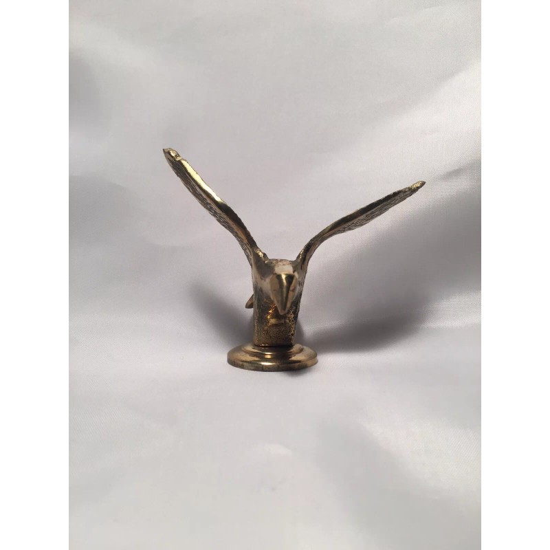 Vintage 3" Small Solid Brass Soaring Flying Eagle Figurine Statue