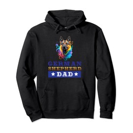 German Shepherd T-shirts for Men German Shepherd Dog Owner Pullover Hoodie